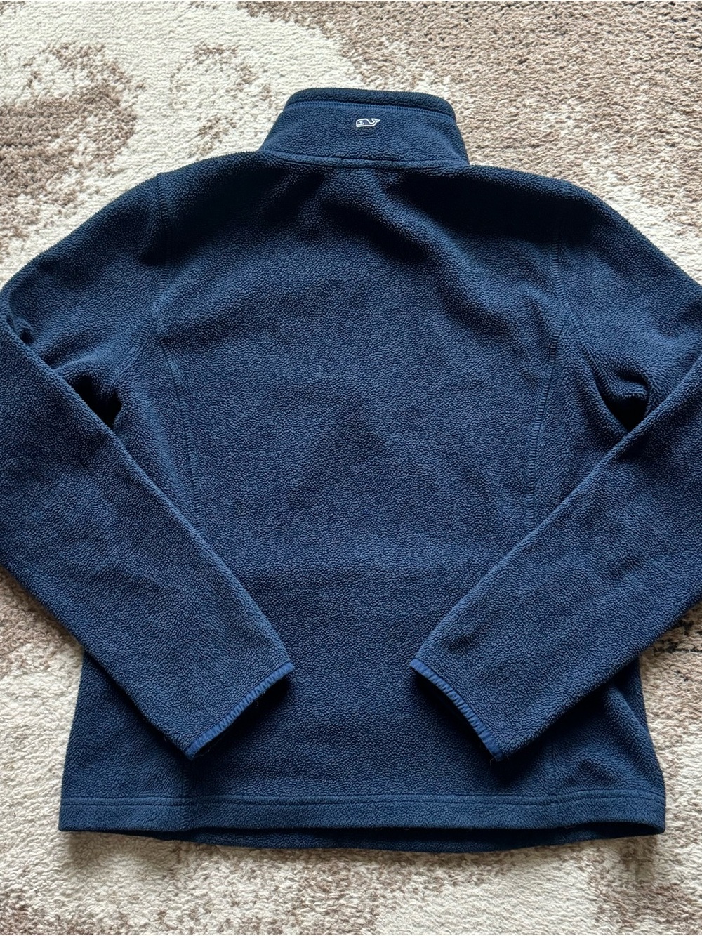 Vineyard Vines Women’s Medium Navy/Pink Blue Quarter Zip Fleece Pullover